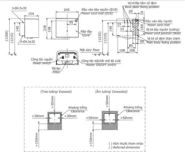 Máy sấy tay ToTo TYC322M - Bùi Minh