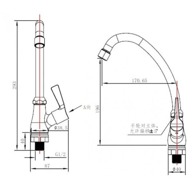 Vòi bếp lạnh Caesar K028C - Bùi Minh