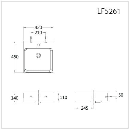 Chậu rửa đặt bàn Caesar LF5261 - Bùi Minh