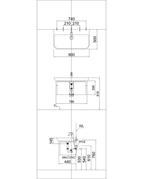 Chậu rửa đặt bàn Caesar LF5376 - Bùi Minh