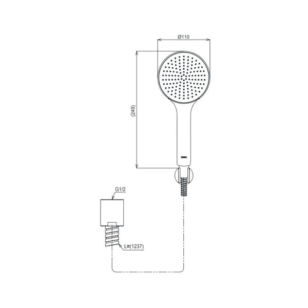 Bộ sen tắm nóng lạnh TOTO TBS03302V/TBW09000V- Bùi Minh