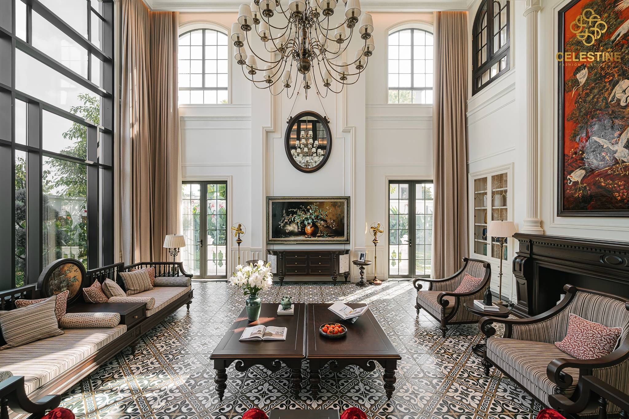 Khoảng thở hợp lý giúp penthouse trở nên sang trọng và thoáng đãng.