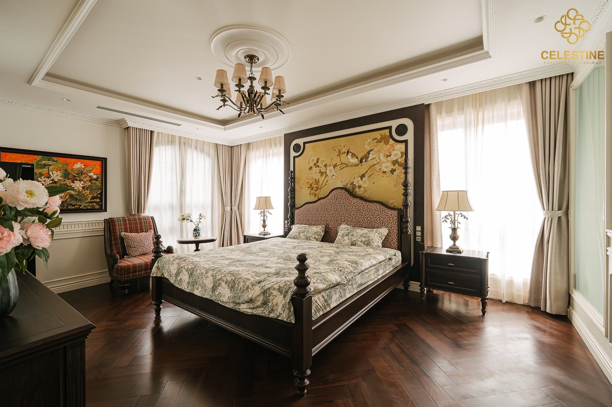 Giường master cần đủ nổi bật nhưng vẫn hài hòa với tổng thể.