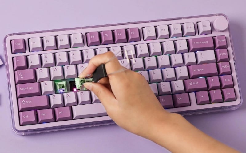 Thay sớm switch hoặc keycap lỗi đơn lẻ để tránh ảnh hưởng đến phần khác