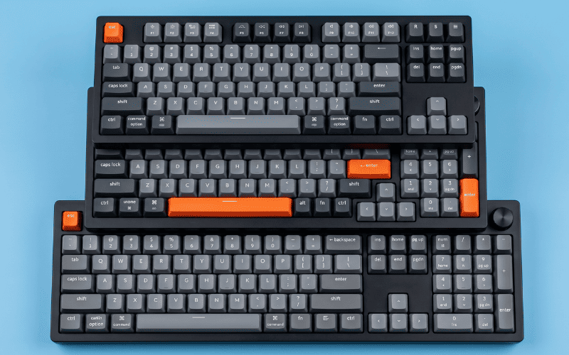 Phân biệt layout bàn phím qua cụm numpad, hàng phím F và khoảng cách giữa các phím