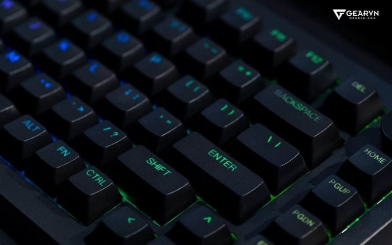 Nhờ khấc tactile và tiếng click, người dùng dễ nhận biết bàn phím đã nhận lệnh