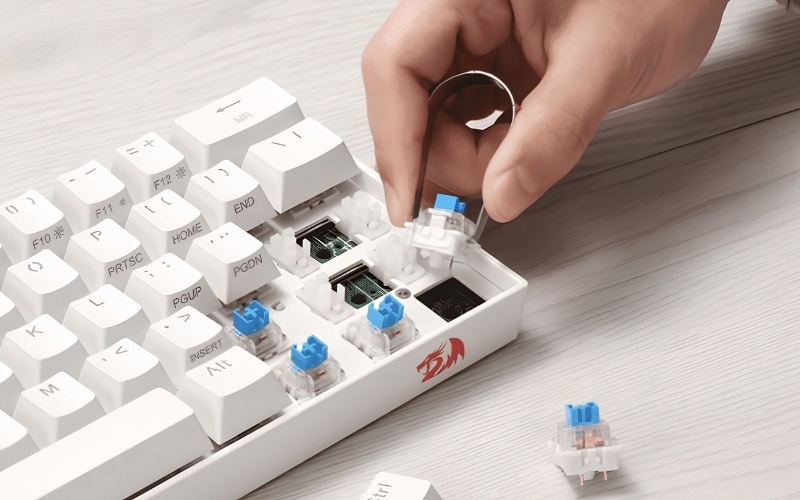Nếu không chắc chắn, hãy tham khảo bàn phím Blue Switch có Hotswap