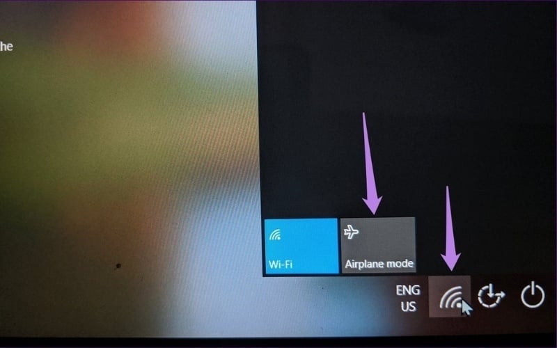 Kiểm tra xem Airplane mode có đang bật không