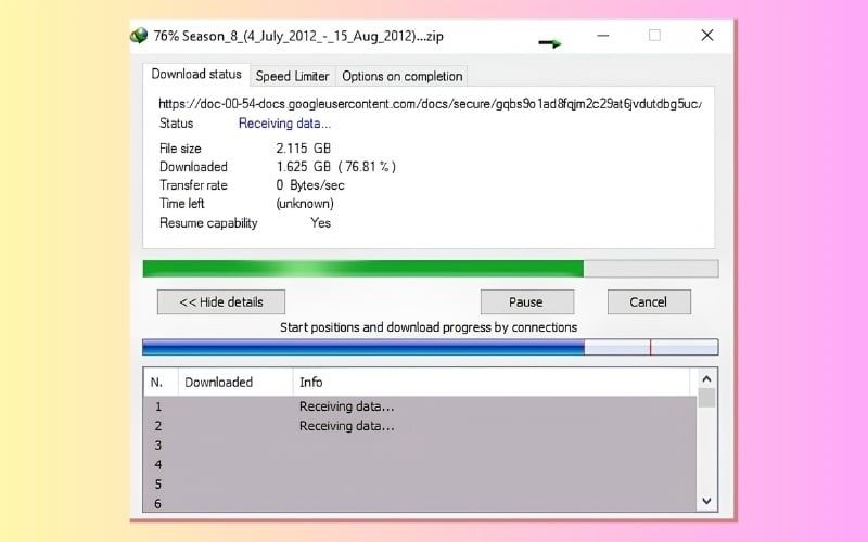 Bạn nên hẹn giờ tắt máy laptop khi cần tải file qua đêm