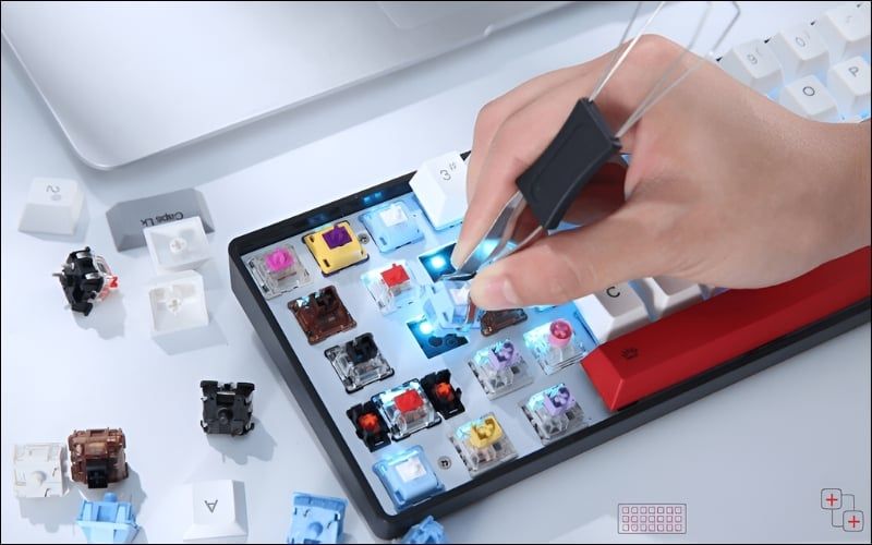 Thay switch đang hoạt động tốt để test chéo vị trí lỗi