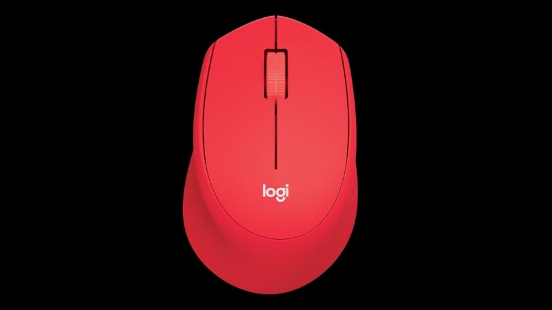 Chuột không dây Logitech M331 Silent Red