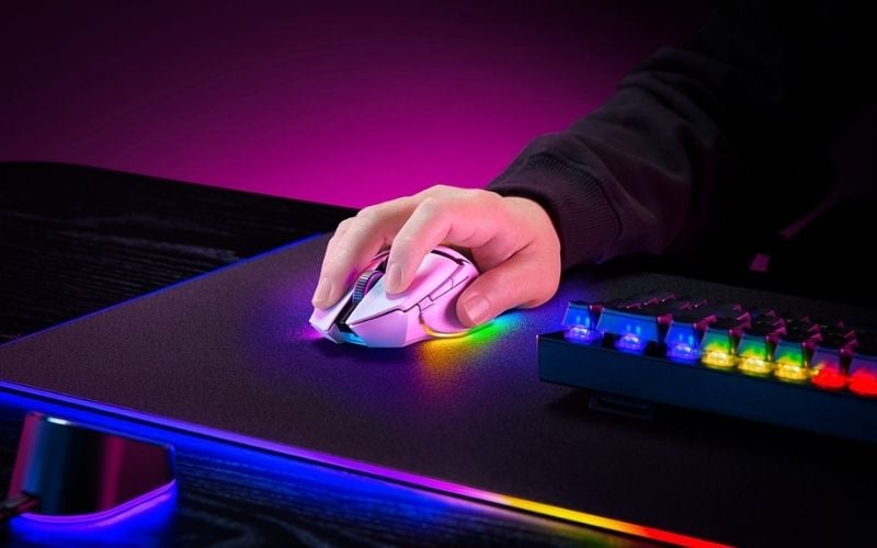 Chuột cao cấp tích hợp switch quang bền bỉ cùng thời lượng pin dài