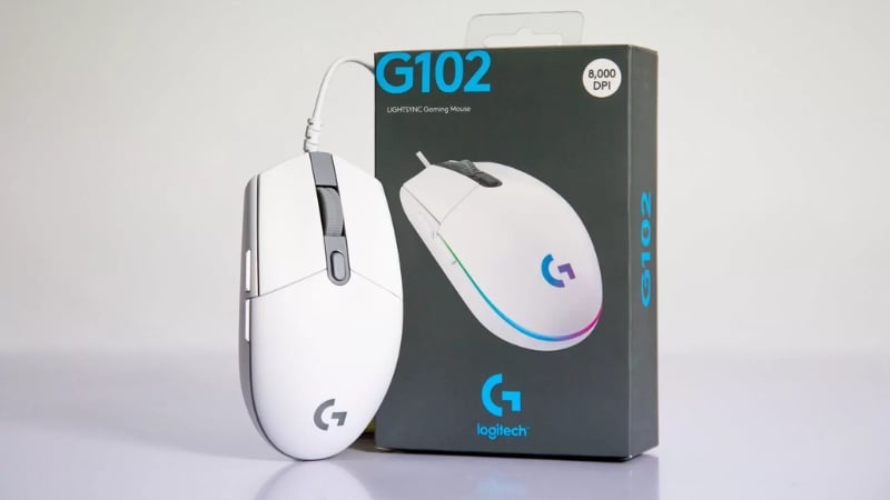 Chuột Logitech G102 LightSync White