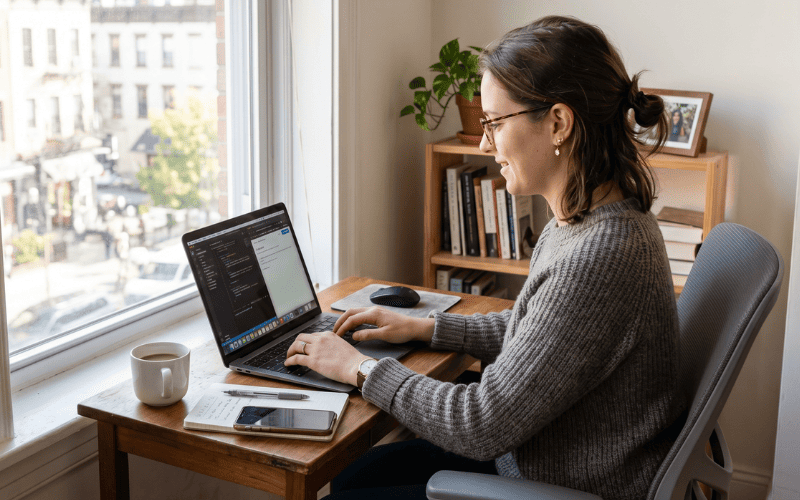 Setup bàn phím rời cho laptop không phù hợp với bàn làm việc nhỏ
