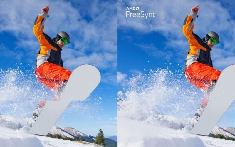 Tích hợp công nghệ Adaptive Sync giúp đồng bộ khung hình, loại bỏ xé hình