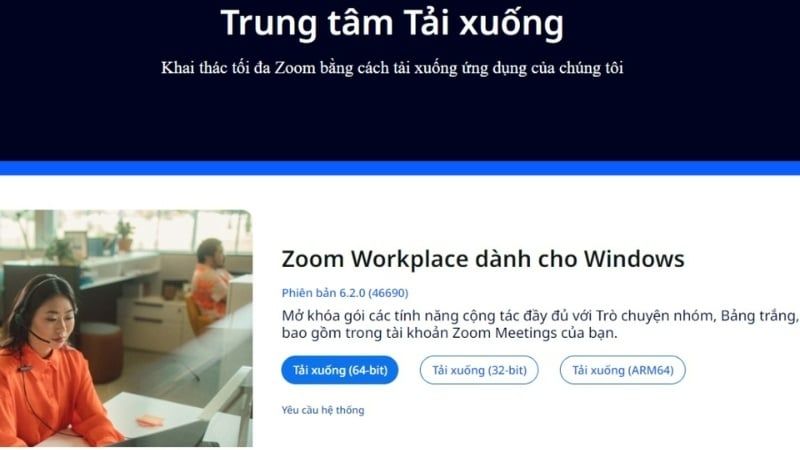 Truy cập website chính thức để tải về