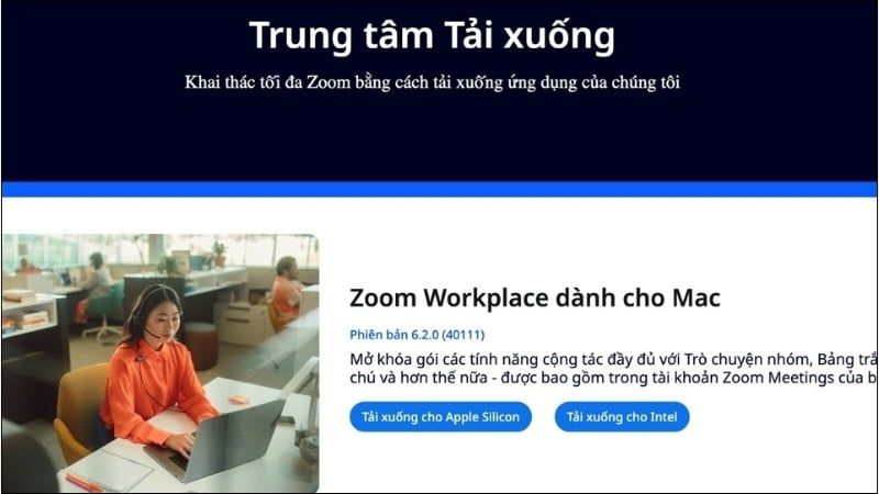 Truy cập website chính thức để tải về