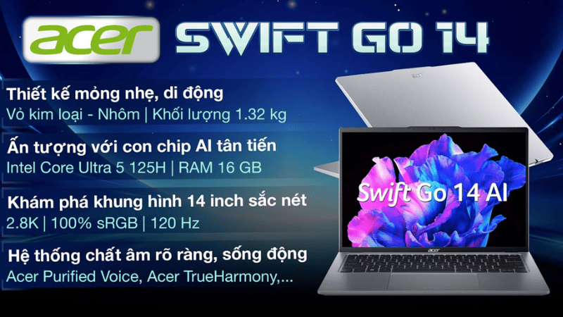 Laptop Acer Swift Go 14 SFG14 73 53X7