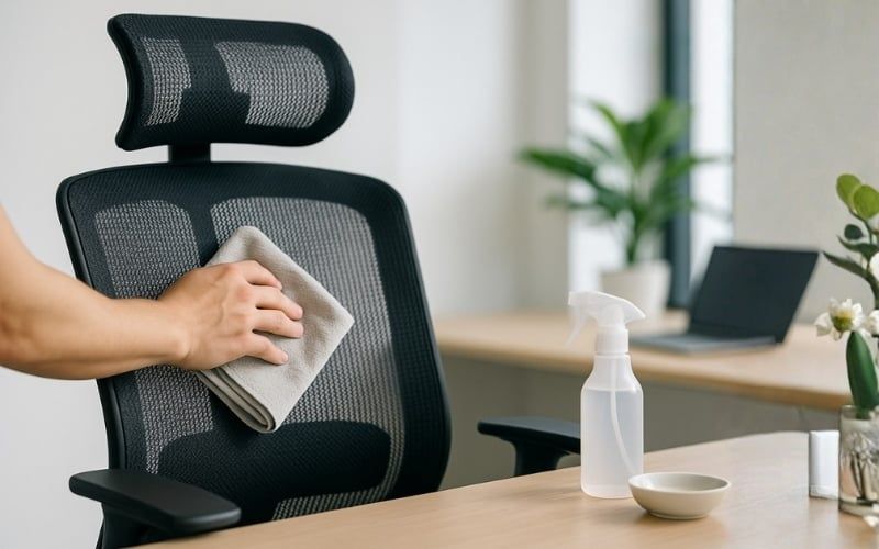 Thường xuyên lau chùi để loại bỏ bụi bẩn, giữ ghế sạch sẽ