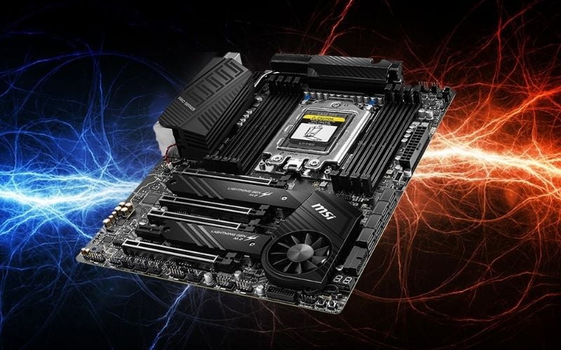 Mainboard TRX40 dùng socket sTR4 tối ưu cho máy trạm và xử lý hiệu năng cao