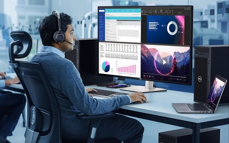 Tấm nền IPS cho màu sắc chuẩn xác cùng góc nhìn rộng lên đến 178 độ