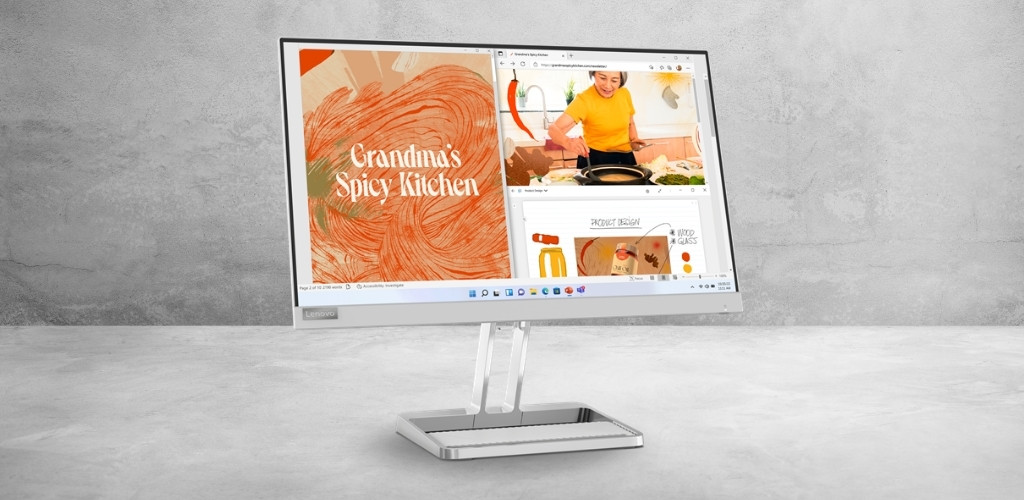 Màn hình còn được tích hợp cặp loa 3W, đủ dùng cho các nhu cầu hội họp trực tuyến hoặc giải trí cơ bản