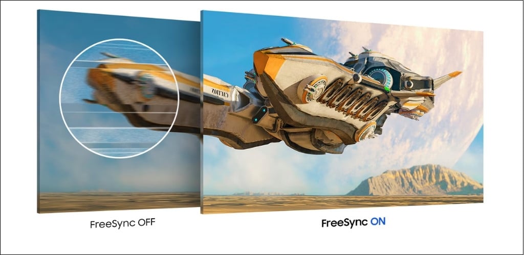 Công nghệ AMD FreeSynv giúp giảm hiện tượng xé hình