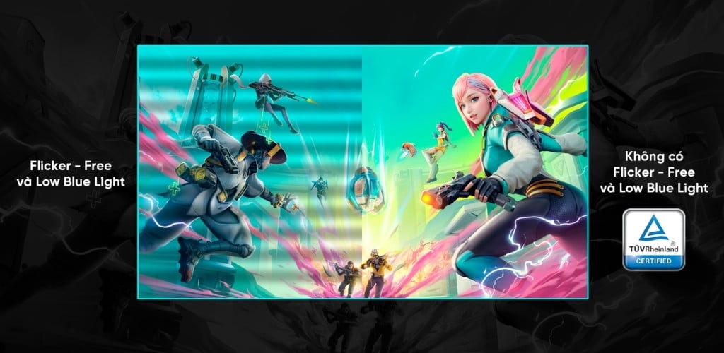 Màn hình giúp bảo vệ mắt toàn diện với chứng nhận TUV Rheinland