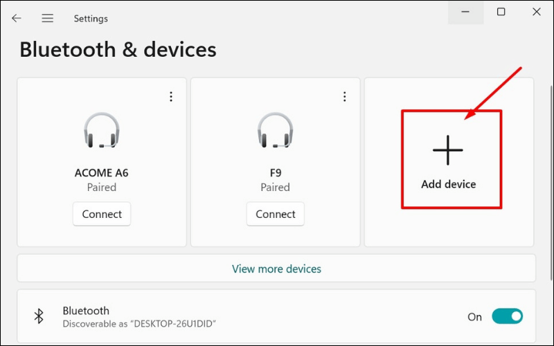 Chọn Add device