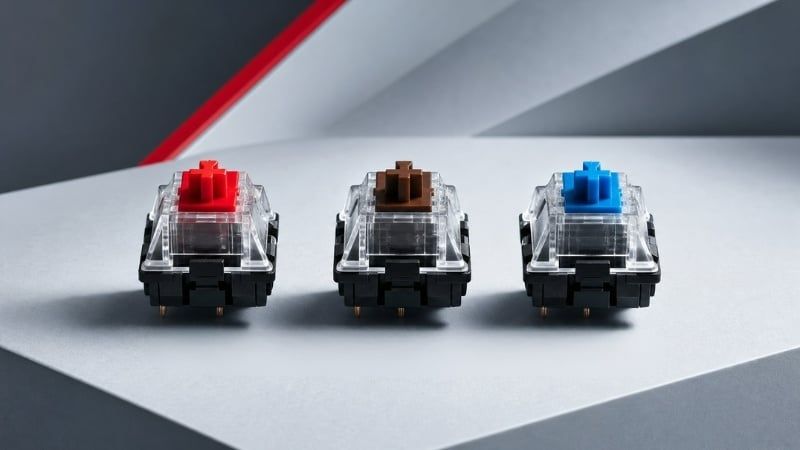 Switch bàn phím cơ là bộ phận nằm dưới keycap