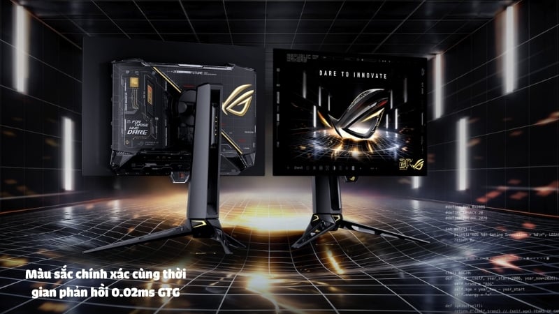 Màn hình Asus ROG Swift PG27AQWP-G có thời gian phản hồi 0.02ms GTG