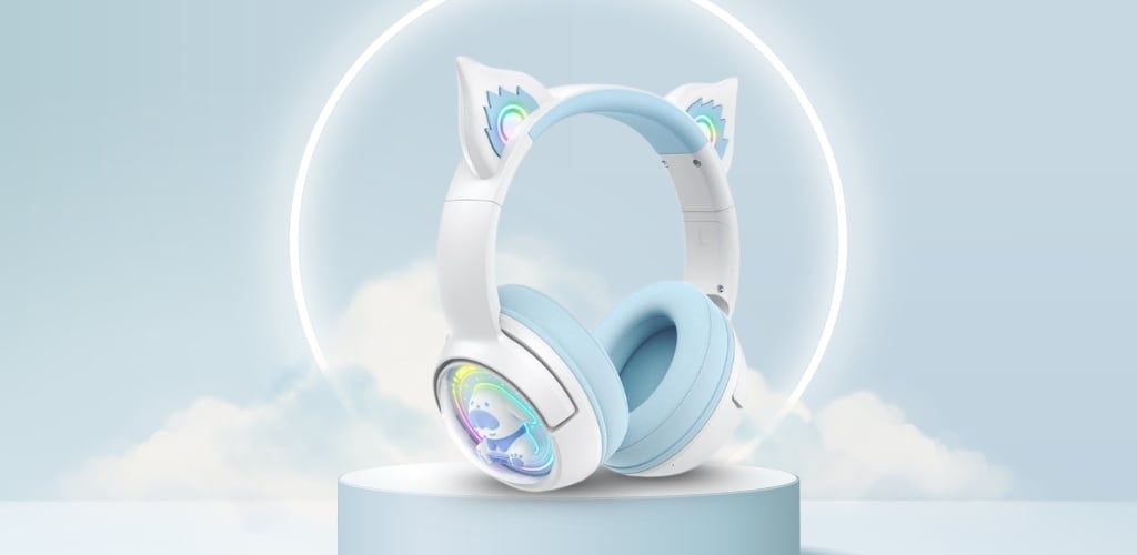 Điểm nhấn chính của Onikuma B5 chính là thiết kế tai mèo có thể tháo rời