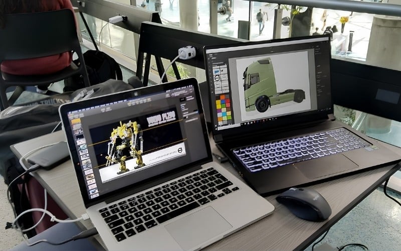 Laptop nên có CPU phản hồi tốt, GPU rời nếu có render, RAM 16GB trở lên