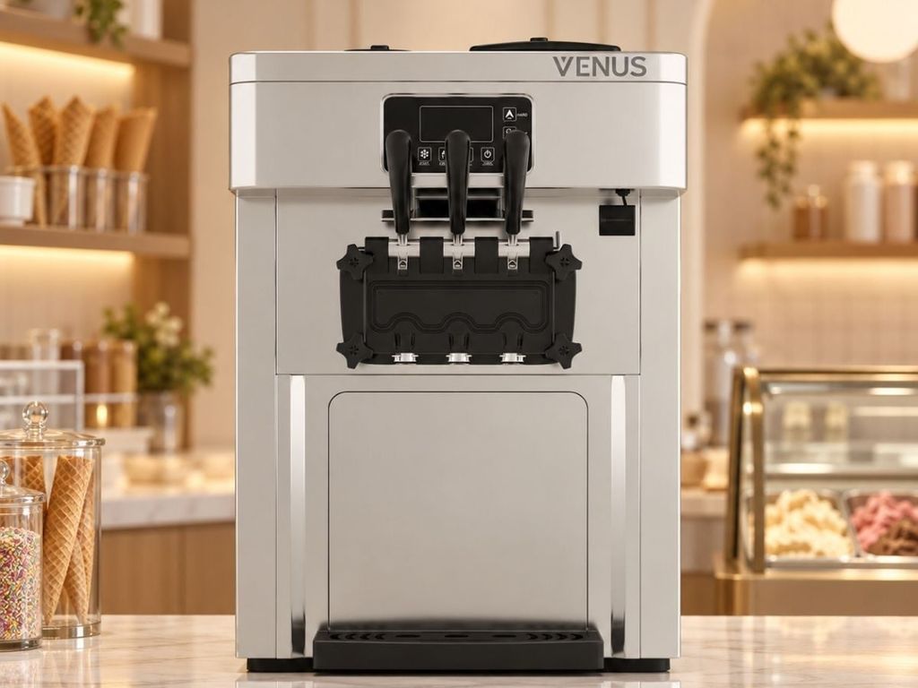 Máy làm kem tươi để bàn Venus VSC318S phù hợp vốn đầu tư thấp