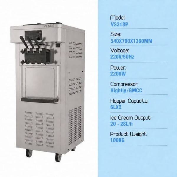 Soft Ice Cream Machine Venus VS318P