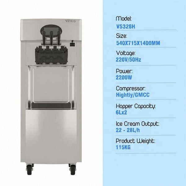 Soft Ice Cream Machine Venus VS328H
