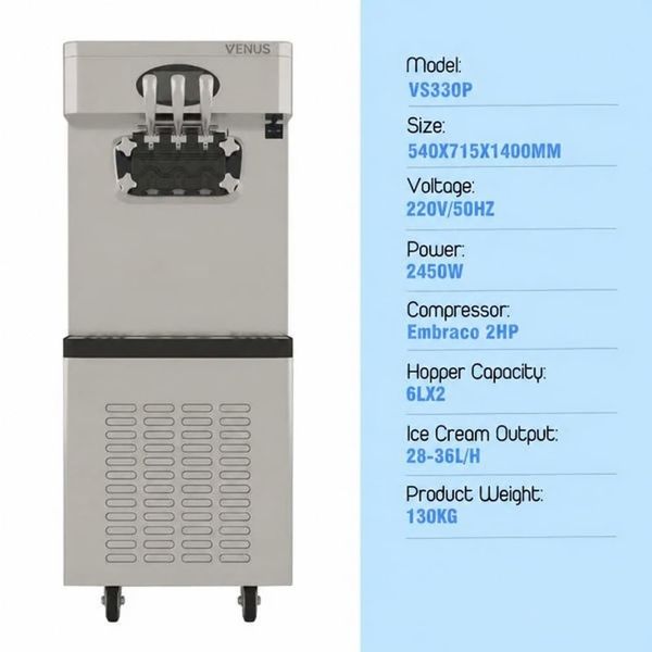 Soft Ice Cream Machine Venus VS330P