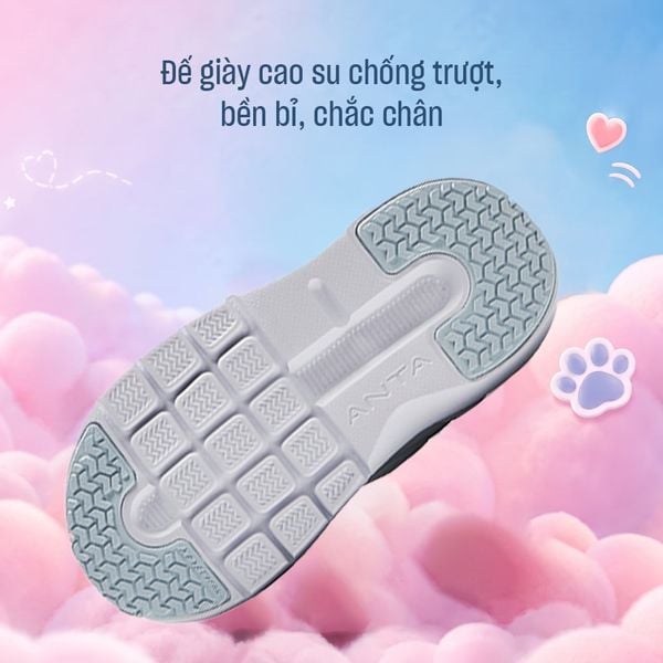 Giày Chạy Thể Thao Bé Gái Size 22-27 Anta Kids 3225C0001-3