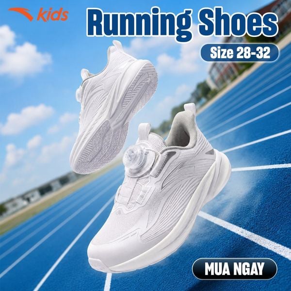 Giày Thể Thao Running Shoes Cho Gái Size 28-32 Anta Kids 3325D9905S-1