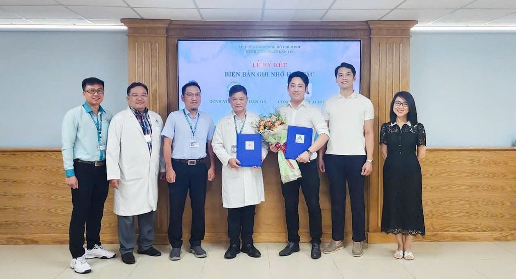 Bệnh viện Nhân dân 115 hợp tác cùng Công ty TNHH Aurion thúc đẩy ứng dụng dữ liệu và trí tuệ nhân tạo trong y tế