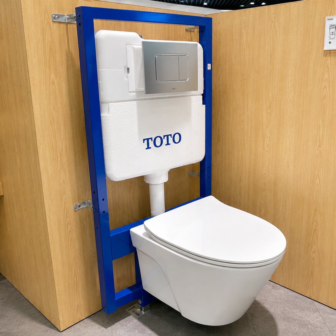 Bồn cầu treo tường TOTO CW822RATCF23410AAAWH172AMB175M nắp điện tử