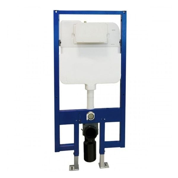 Két nước âm tường TOTO WH172AT cùng khung thép chịu lực và nút nhấn xả MB170P