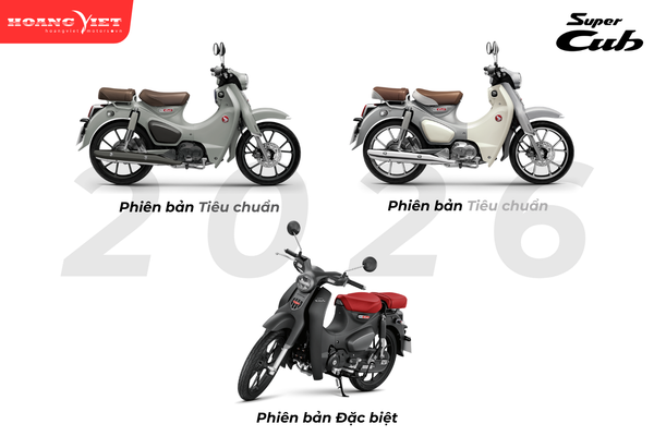 Honda Super Cub 2026 ra mắt với màu sắc mới