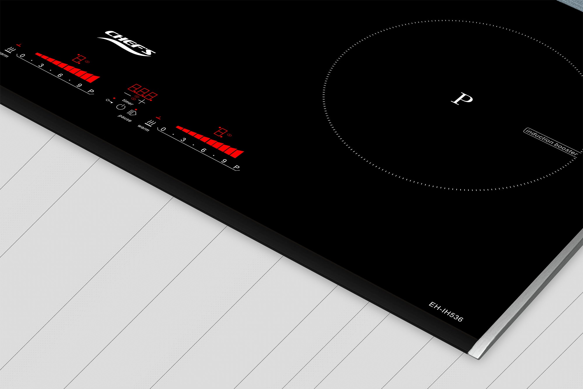 vùng nấu, công suất bếp từ Chefs