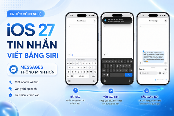 Siri có thể hỗ trợ viết tin nhắn