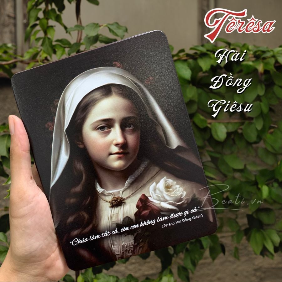 Tranh Thánh Têrêsa dễ thương làm quà cho bé Công Giáo