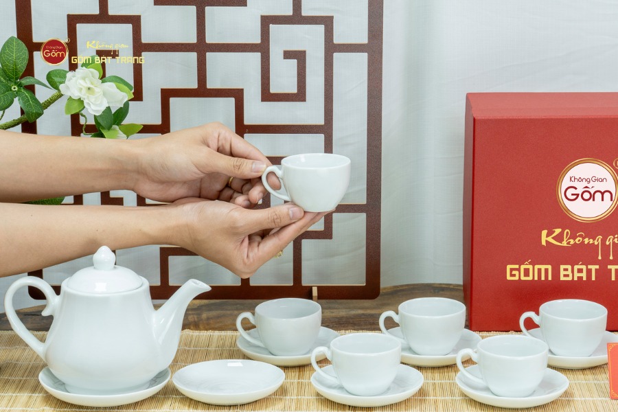 Bộ Trà Men Trắng Đức