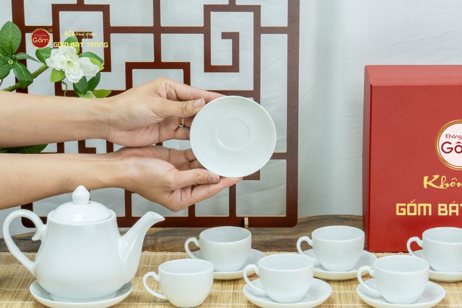 Bộ Trà Men Trắng Đức