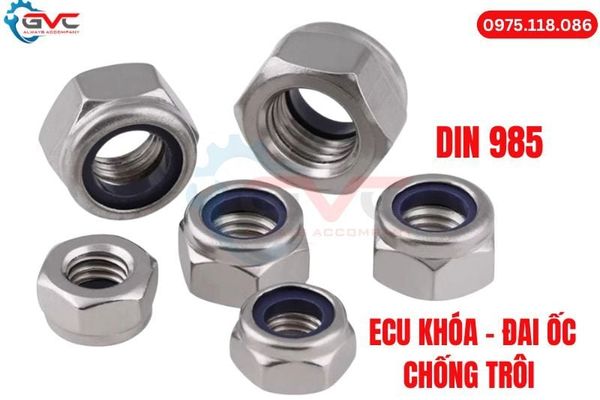 ecu khóa (đai ốc chống trôi) din 985