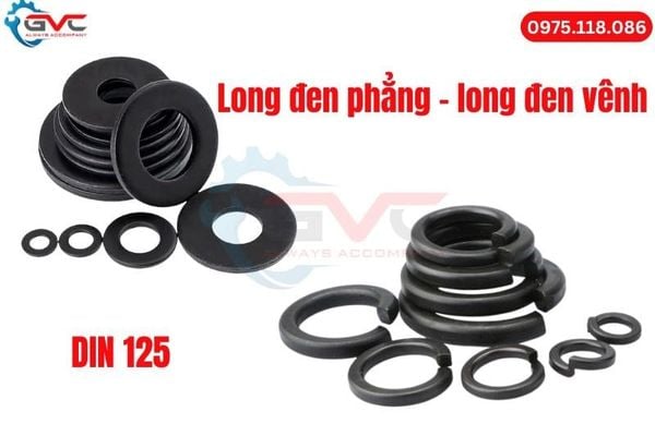 Bộ phụ kiện đai ốc long đen vòng chống tháo lỏng đồng bộ GVC Vietnam Hà Đông